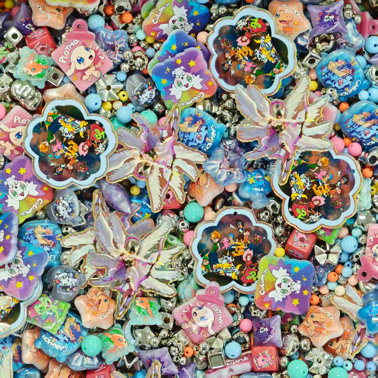 Acrylic Beads -Pokémon (for beaded pen, keychains, phone chains)