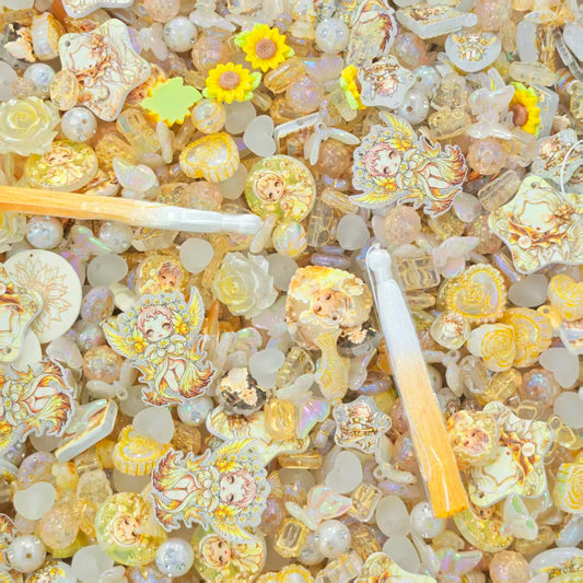 Acrylic beads - Sunflower SP (for beadable pens, keychains, phone chains)