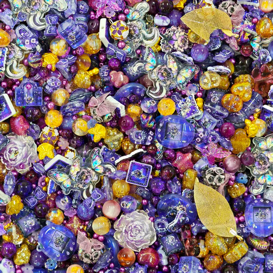 Acrylic Beads -Purple gold (for beaded pen, keychains, phone chains)