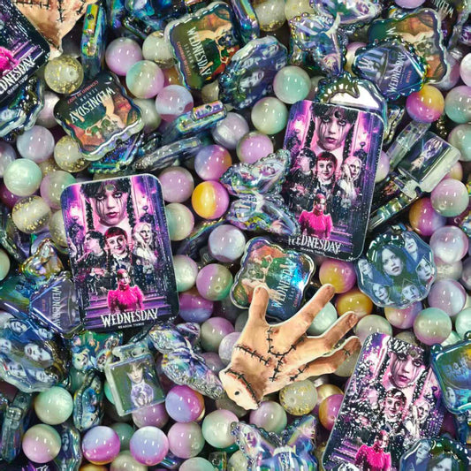 Acrylic Beads - Wednesday (for beaded pen, keychains, phone chains)