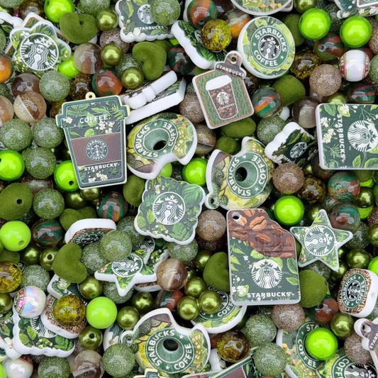 Acrylic Beads -Starbucks (for beaded pen, keychains, phone chains)