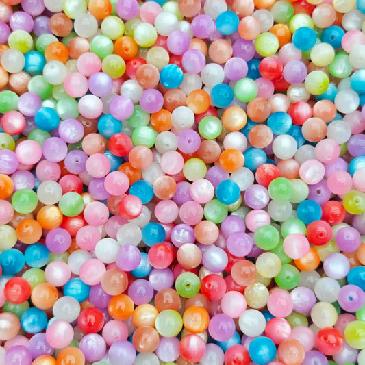 BOGO！ Resin beads - Bright cat eye  (for beadable pens, keychains, phone chains)
