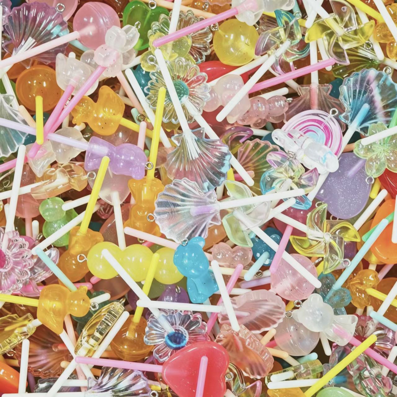 Acrylic Beads - Lollipop(for beaded pen, keychains, phone chains)