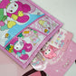 Sanrio blind bag (12 items include :every bag has big notebook,mini notebook, 2 pen + more)