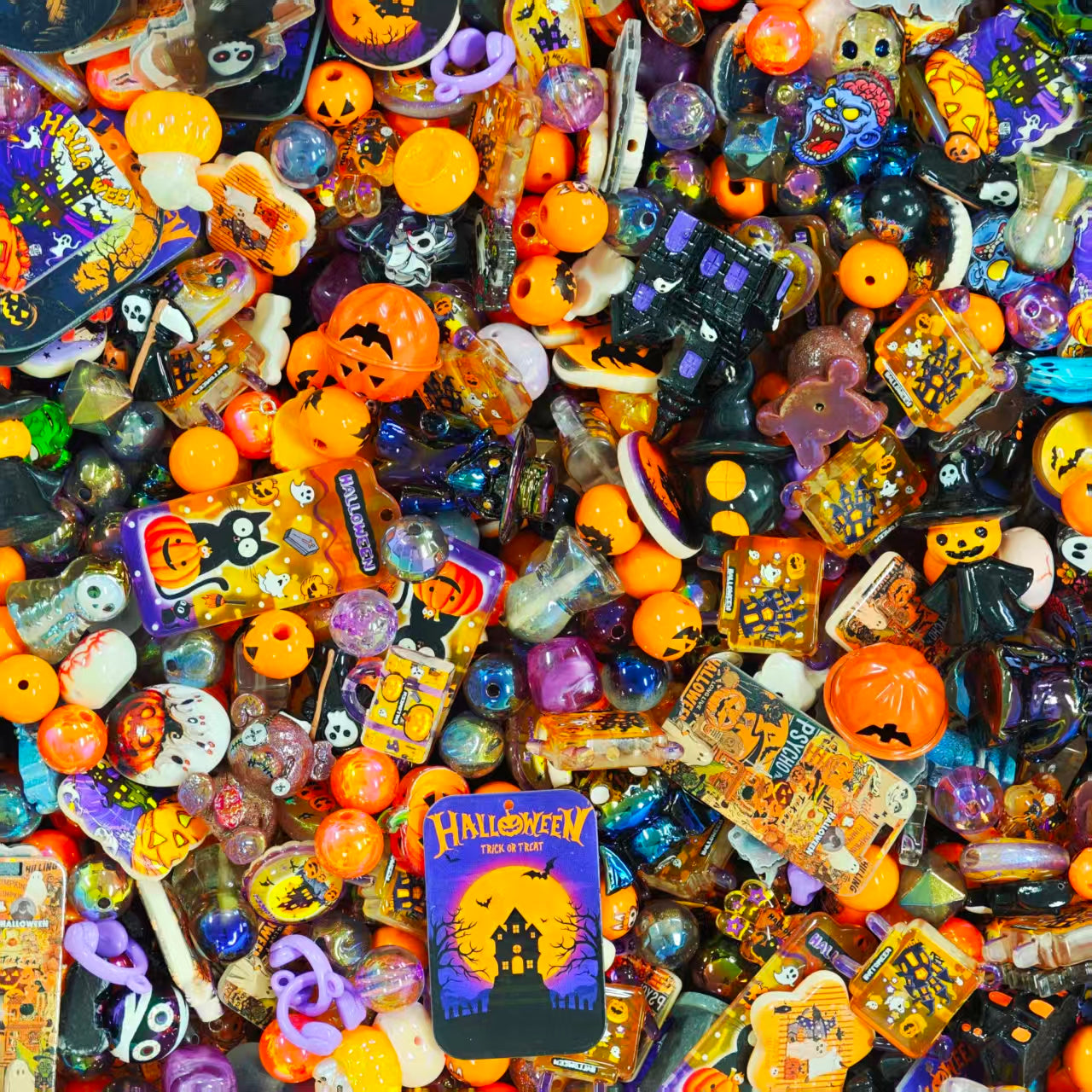 Acrylic Beads -Halloween (for beaded pen, keychains, phone chains)