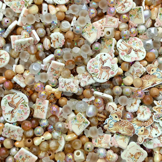 Acrylic Beads -Little Bambi (for beaded pen, keychains, phone chains)