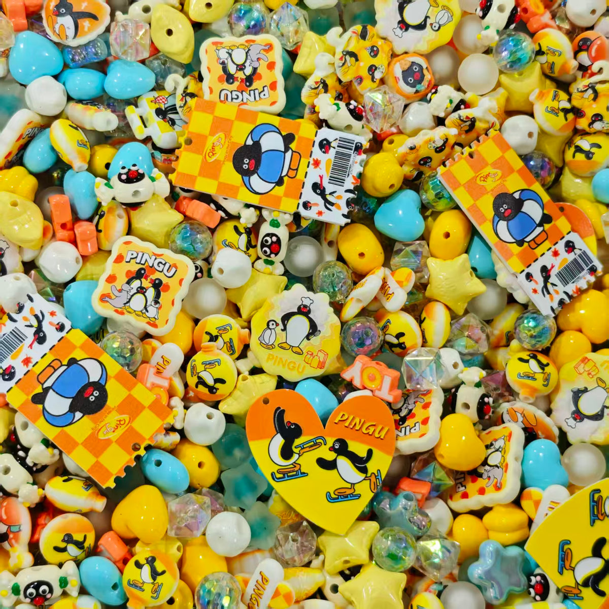Acrylic beads - Penguin (for beadable pens, keychains, phone chains)