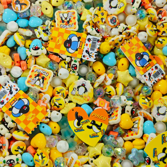 Acrylic beads - Penguin (for beadable pens, keychains, phone chains)