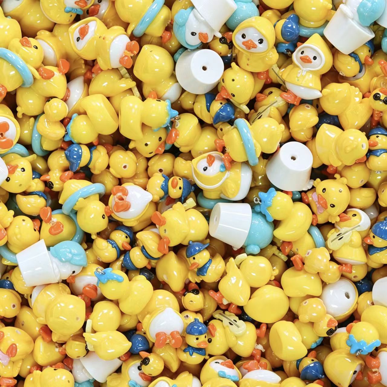 3D figures- Ducky family (for beaded pen, keychains, phone chains)
