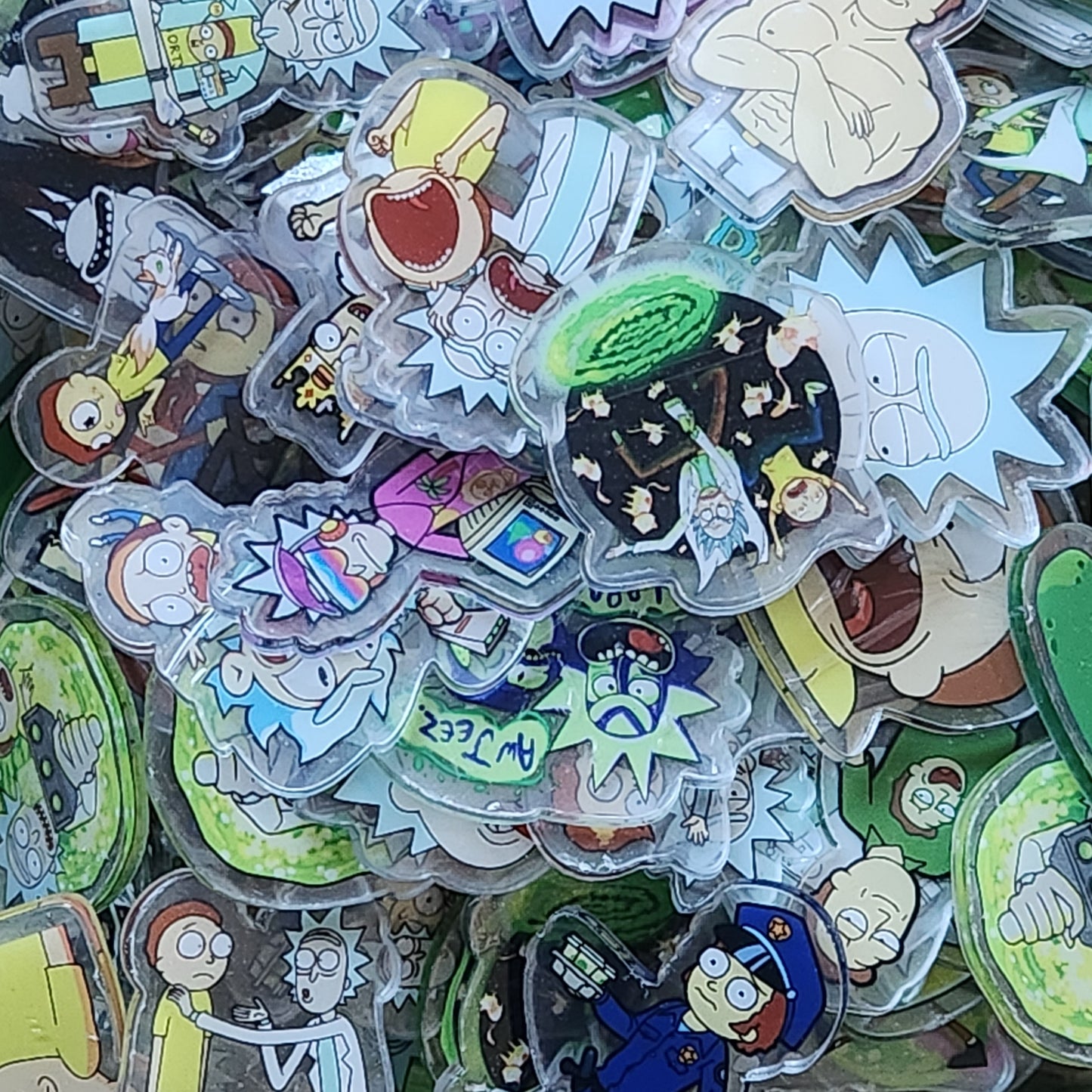 4cm rick and morty acrylic slices