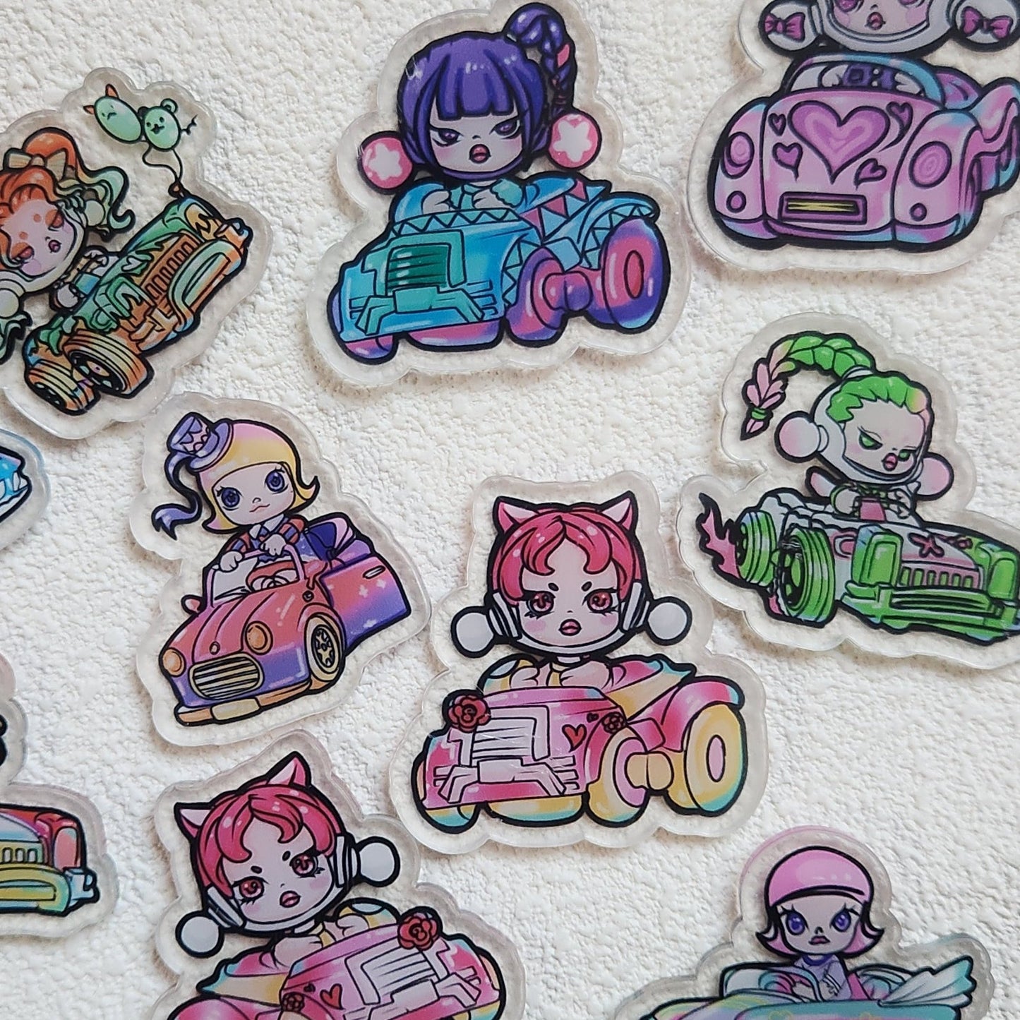 4cm Bubble car acrylic slices