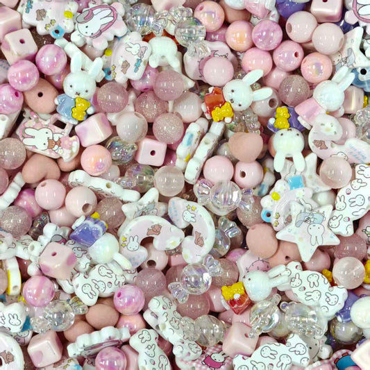 Acrylic Beads - Miffy (for beaded pen, keychains, phone chains)