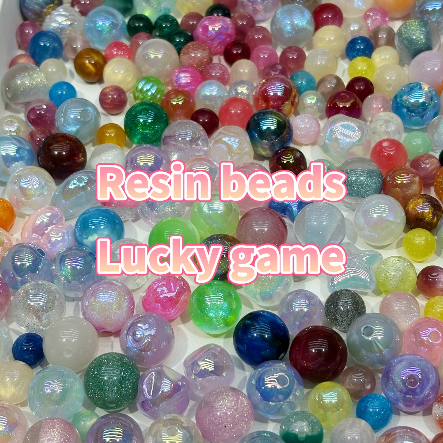 [High quality] Galaxy Resin beads Lucky game