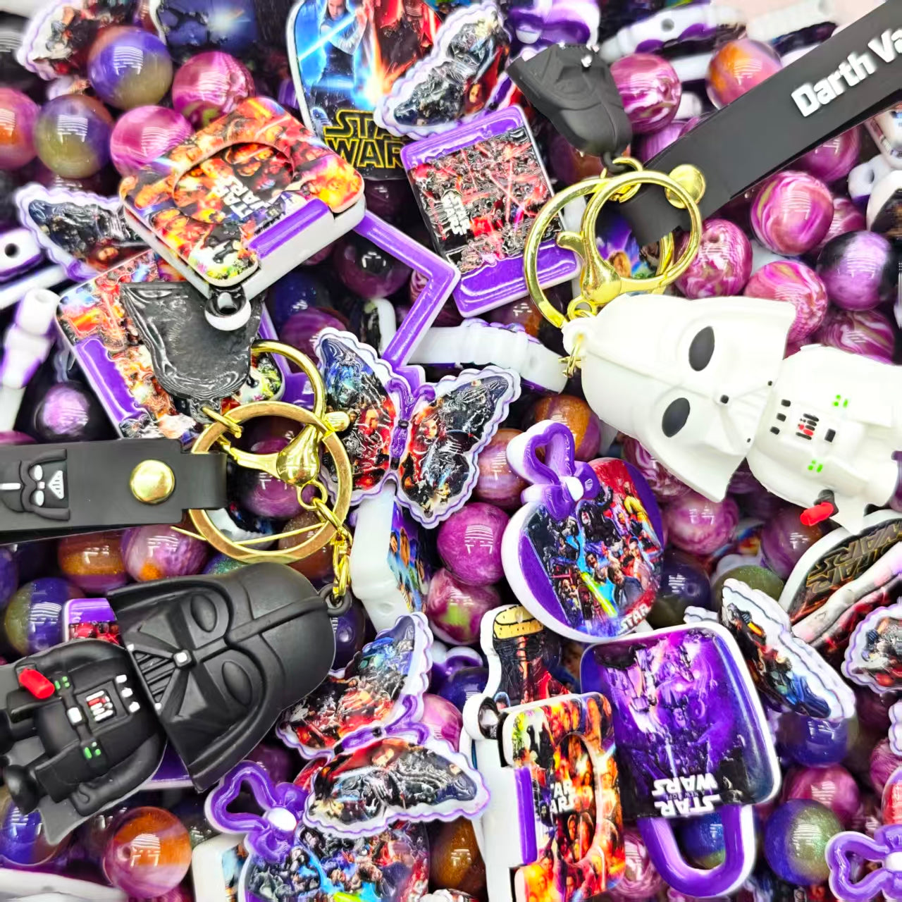[last 1]Acrylic beads-Star Wars (for beadable pens, keychains, phone chains)