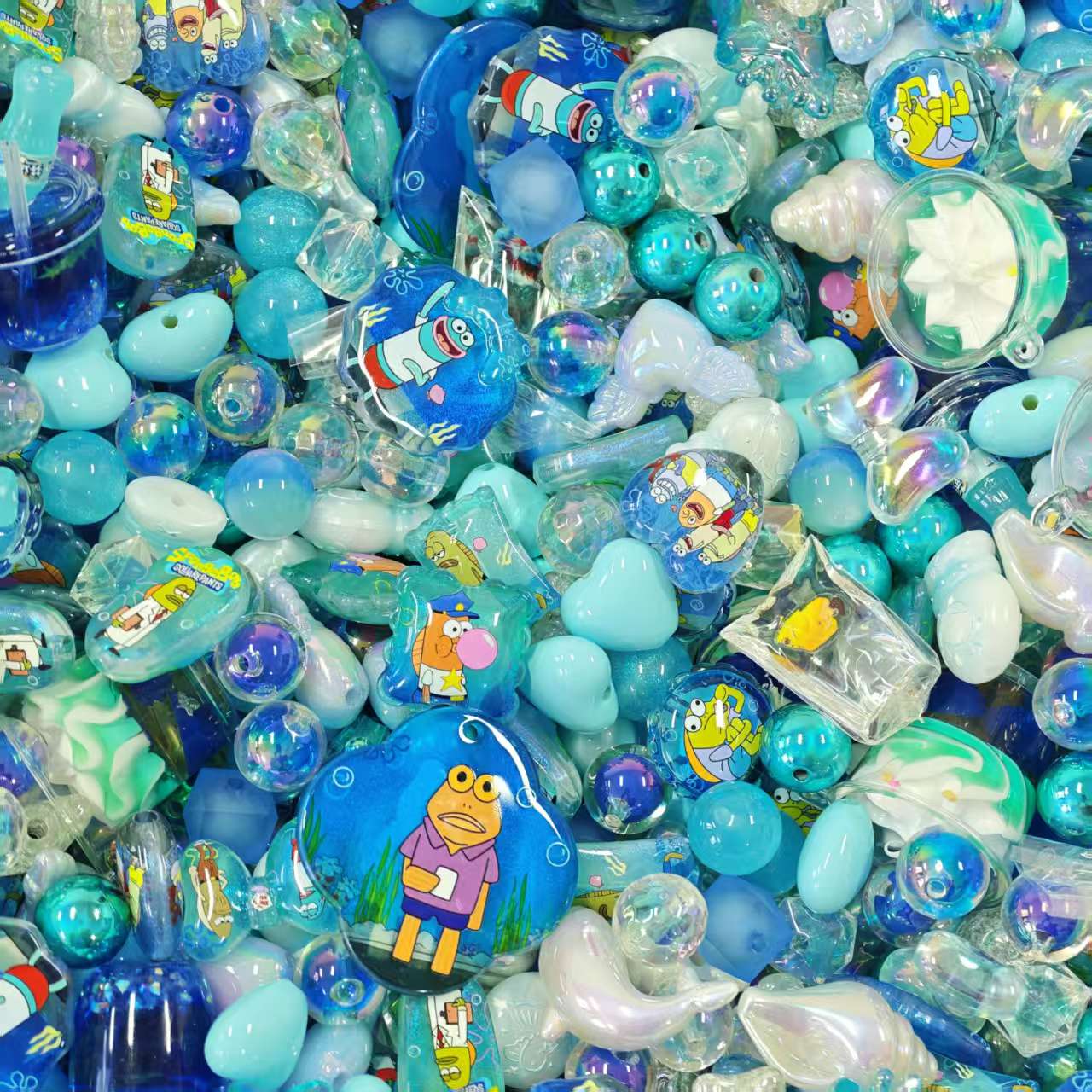 Acrylic beads - Bikini bottom (for beadable pens, keychains, phone chains)