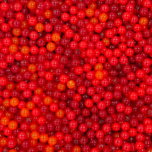 Acrylic Beads -12mm Red (for Bracelet, necklace, keychains, phone chains)
