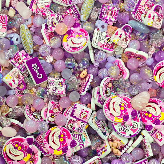 Acrylic Beads -Cheshire Cat (for beaded pen, keychains, phone chains)