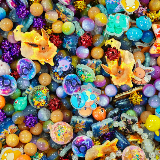 Acrylic beads - Pokemon (for beadable pens, keychains, phone chains)