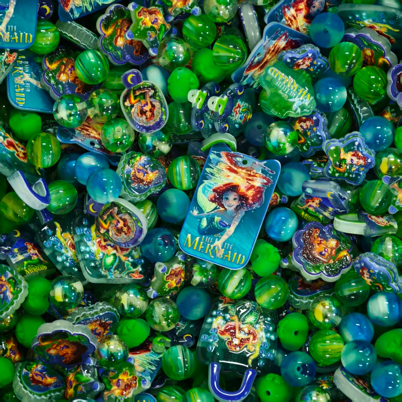 Acrylic Beads - Little mermaid (for beaded pen, keychains, phone chains)