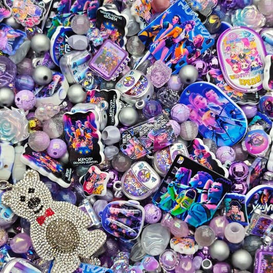 Acrylic beads-KPop Demon Hunters (for beadable pens, keychains, phone chains)
