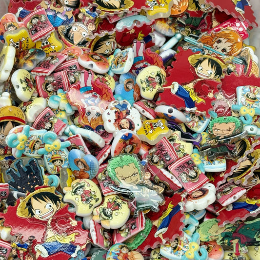 (LAST 6)Acrylic beads-One Piece (for beadable pens, keychains, phone chains)