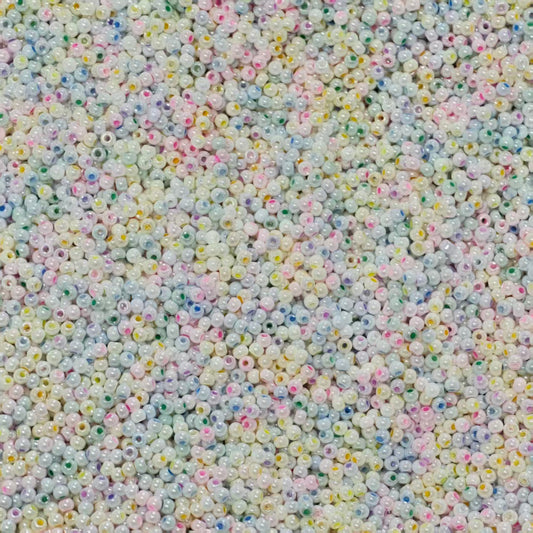 4mm High quality mini glass beads- colored cream mix(for keychains, phone chains,bracelet, necklace）