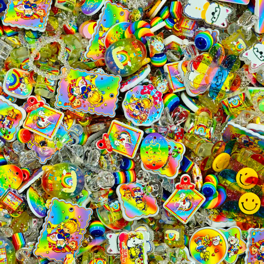Acrylic Beads -Rainbow brite (for beaded pen, keychains, phone chains)