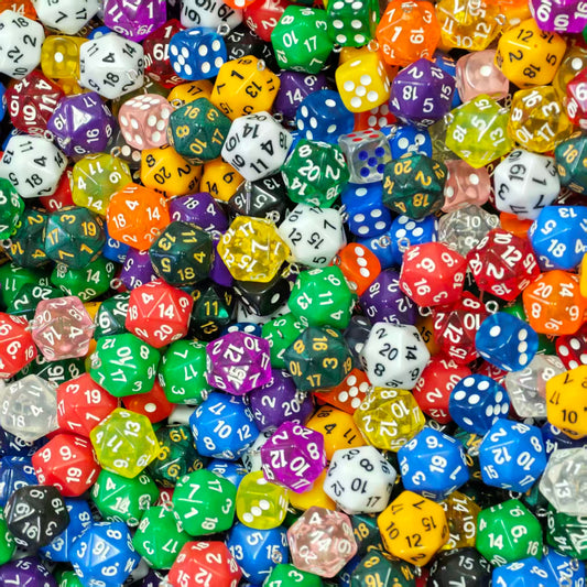 Acrylic Beads -Dice (for beadable pens, keychains, phone chains)