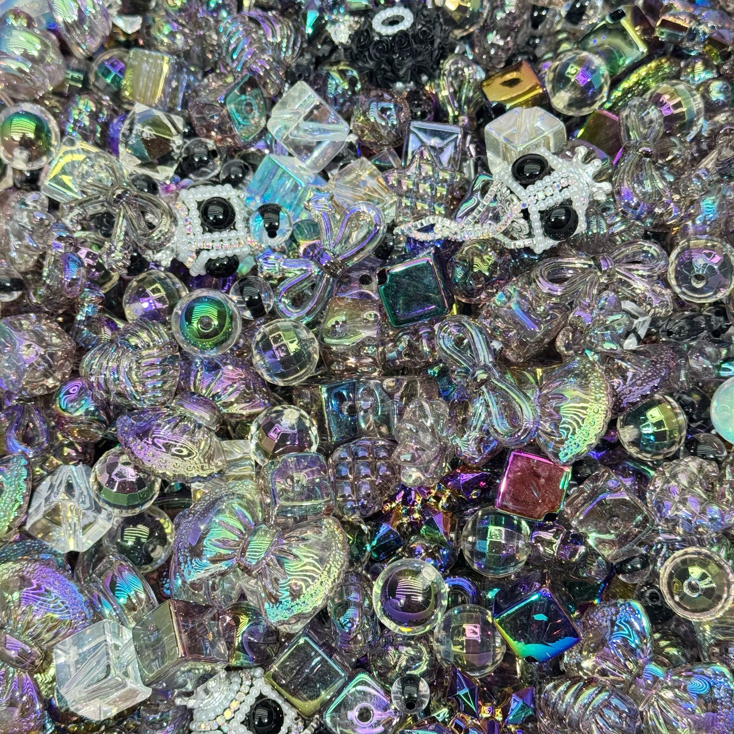 Acrylic beads-Shadow Sapphire （Dark color) (for beadable pens, keychains, phone chains)