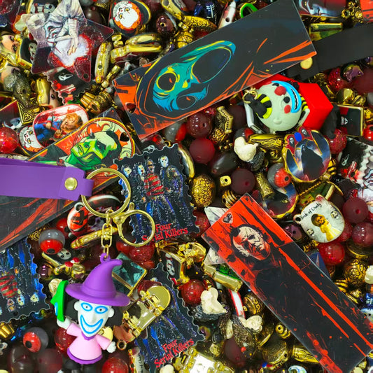 Acrylic Beads -Spooky movie (for beaded pen, keychains, phone chains)