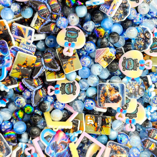 Acrylic Beads -Titanic (for beadable pens, keychains, phone chains)