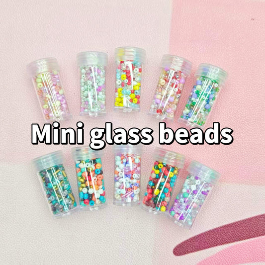Lucky game-mini glass beads  (for spacer beads ,jewelry, necklaces, bracelets)