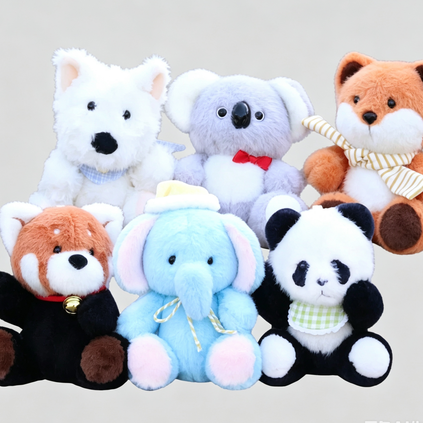 Blind Box-Cute Mini Fluffy Animal Plush Keychain