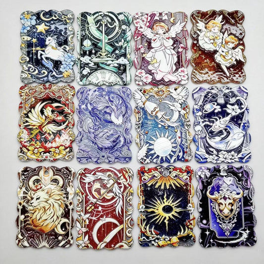 Old friends sale!! Acrylic tags - Tarot card (12pcs) (for beaded pen, keychains, phone chains)