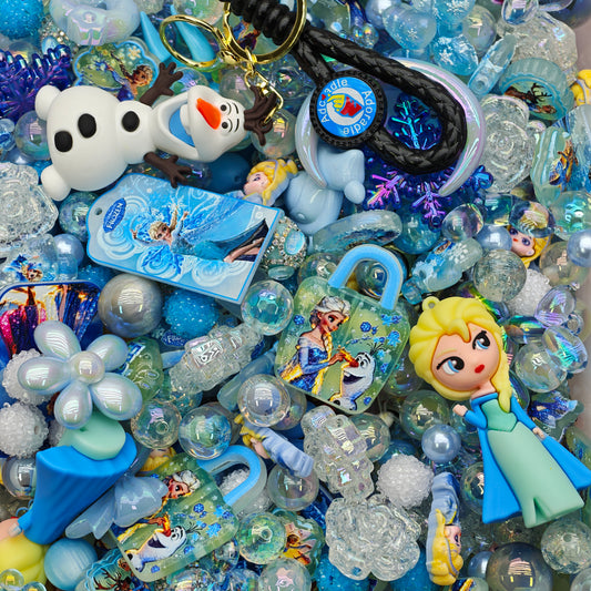 Acrylic beads-Elsa (for beadable pens, keychains, phone chains)