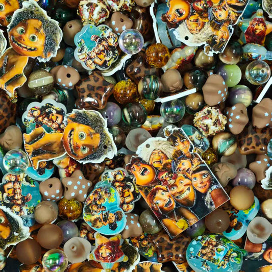 Acrylic Beads - The Croods (for beaded pen, keychains, phone chains)