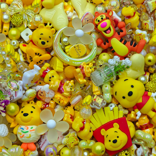 Acrylic beads-Winnie the Pooh（for beadable pens, keychains, phone chains