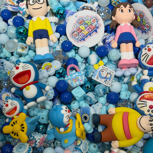 Acrylic beads-Doraemon(for beadable pens, keychains, phone chains)