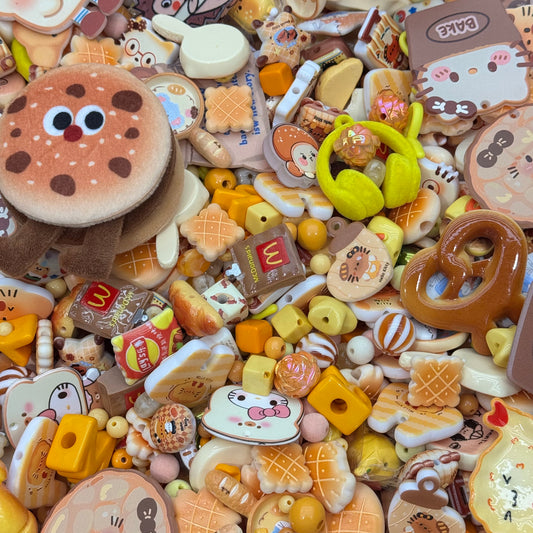 Acrylic beads – Cookie & Cream for beadable pens, keychains, phone chains