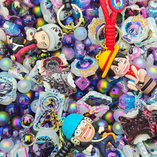Acrylic beads-One piece (for beadable pens, keychains, phone chains)