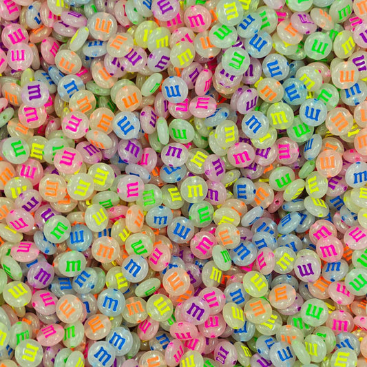 Acrylic beads - Color changing m&m (for beadable pens, keychains, phone chains)