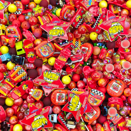 Acrylic Beads -Cars (for beadable pens, keychains, phone chains)
