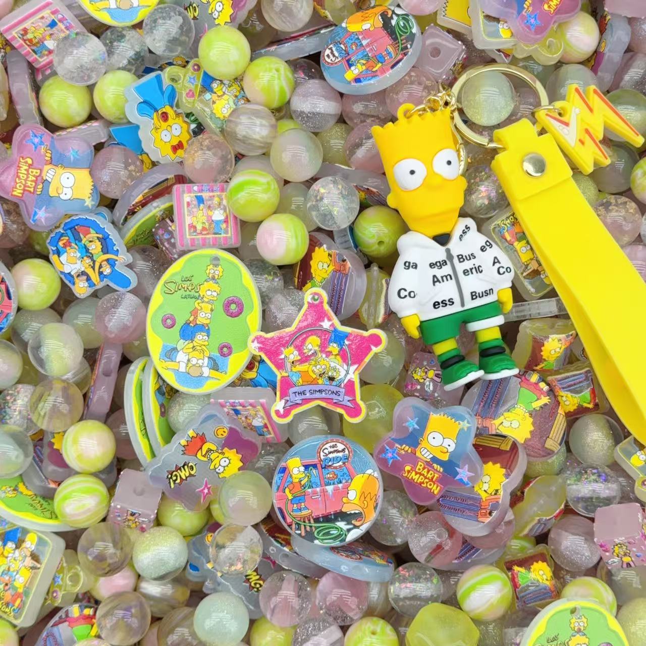 Acrylic Beads -Simpson (for beaded pen, keychains, phone chains)