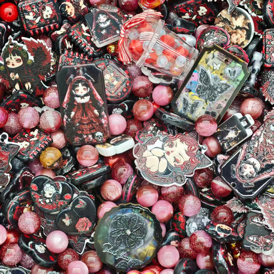 Acrylic Beads - Gothic SP (for beaded pen, keychains, phone chains)