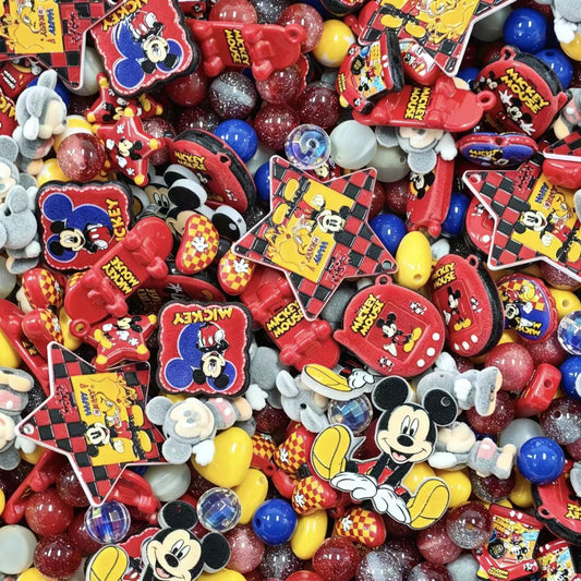 Acrylic beads - Micky (for beadable pens, keychains, phone chains)