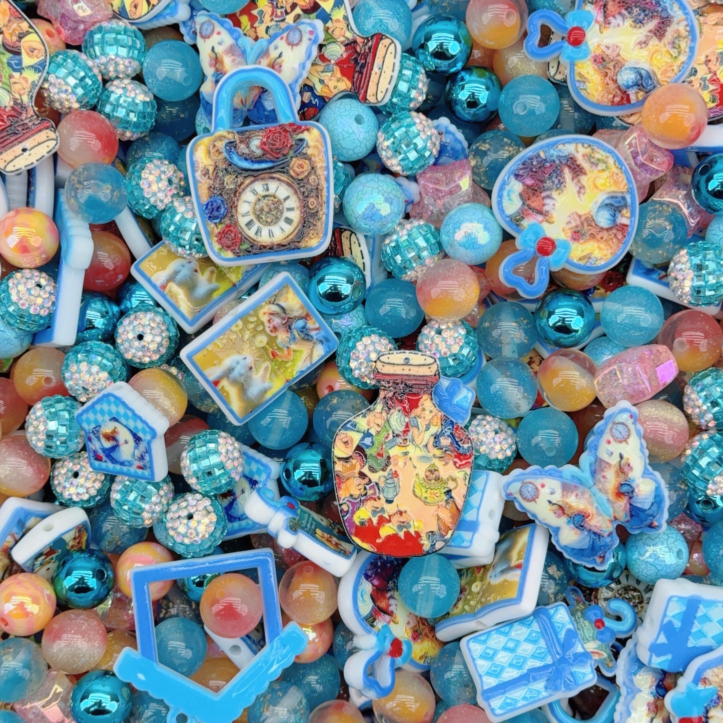 Acrylic Beads -Alice(for beaded pen, keychains, phone chains)