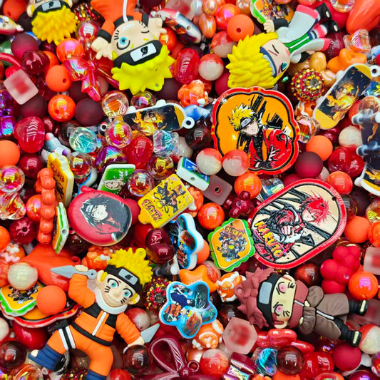 Acrylic beads-Naruto  (for beadable pens, keychains, phone chains)