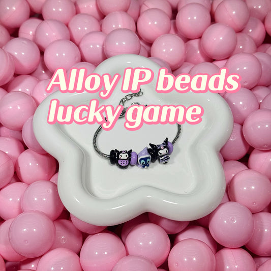 Lucky game - (handmade) Alloy IP beads
