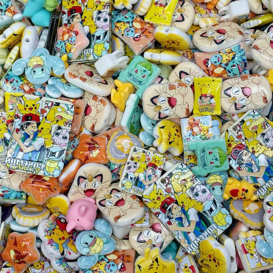 Acrylic beads-Pokemon (for beadable pens, keychains, phone chains)