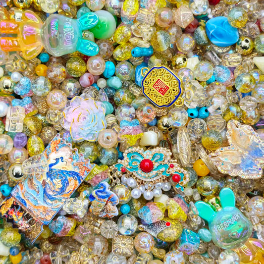 Acrylic beads-exotic vibe (for beadable pens, keychains, phone chains)